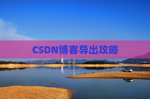 CSDN博客导出攻略